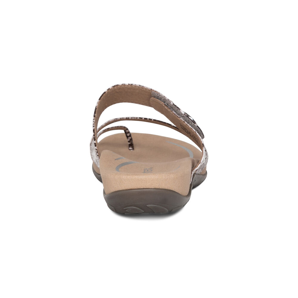 Aetrex Women's Izzy Adjustable Sandals - Snake | USA 3C588GG